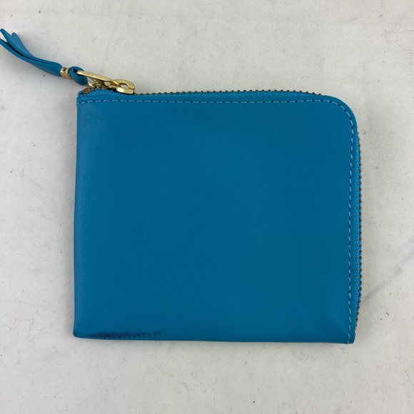 Brand New Commes Des Garçons Blue Half Zip Wallet - Picture 2 of 5